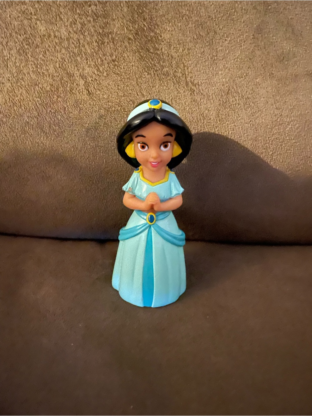 Princess jasmine Blue Princess Figurine - Girl in Turquoise Gown